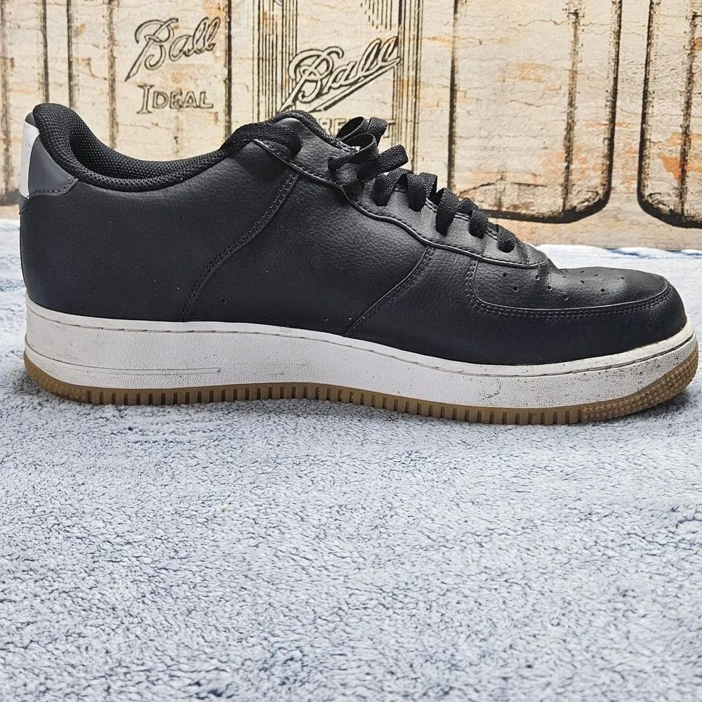 Nike Air Force 1 '07 LV8 x NBA Black Wolf Grey CT2298 001 Men's 13
